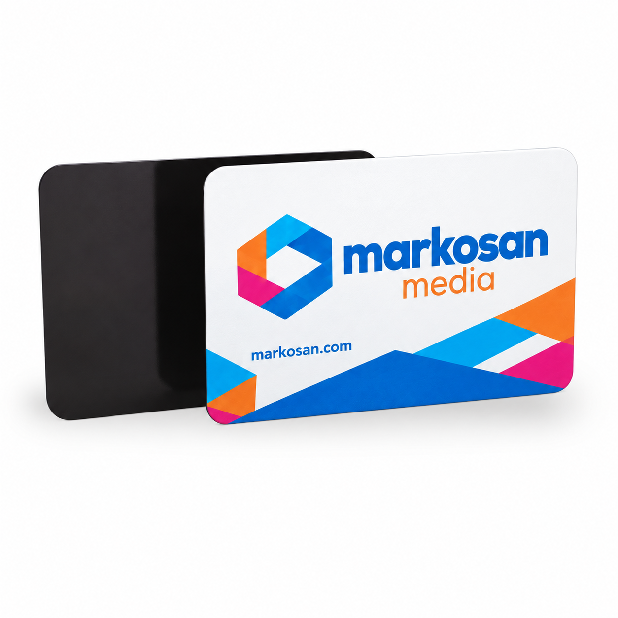 Markosan logolu magnet baskı renkli baskı örneği