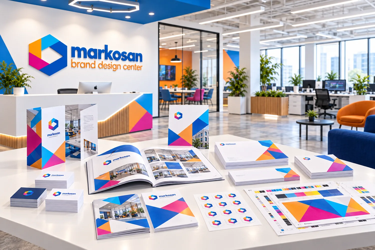 Markosan logo tasarımı çalışması