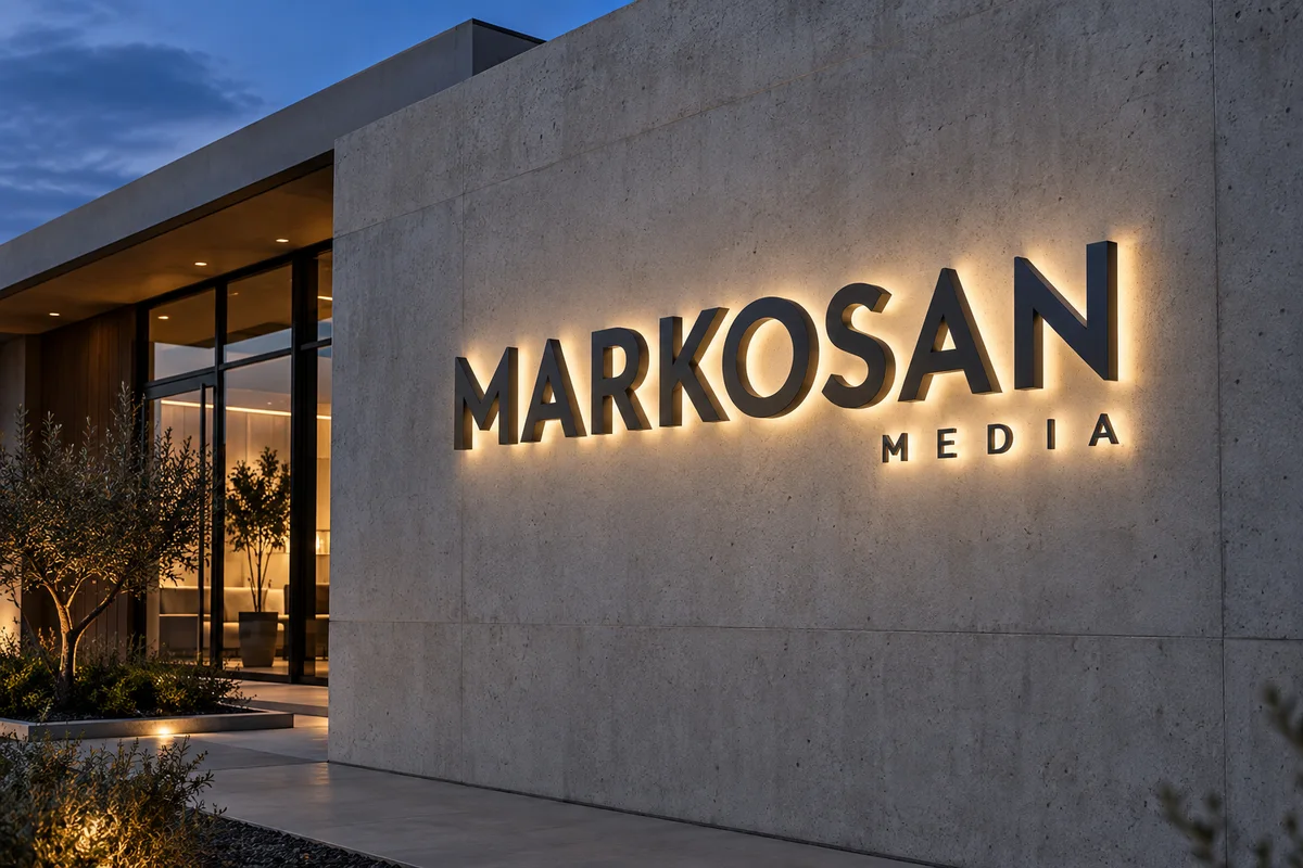 Arkadan Işıklı Kutu Harf Tabela — Markosan örnek tasarımı