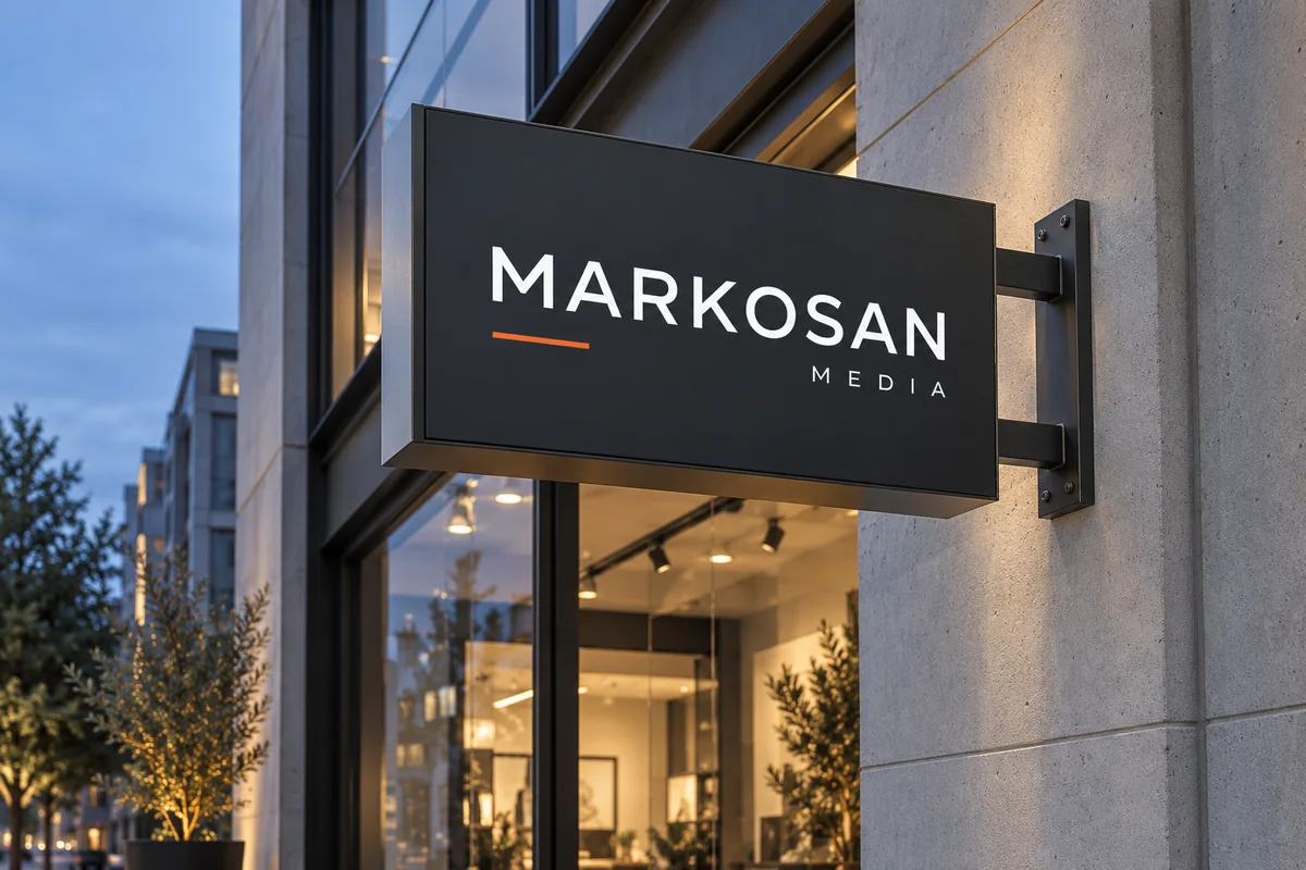 Çift Taraflı Konsol Tabela — Markosan örnek uygulaması