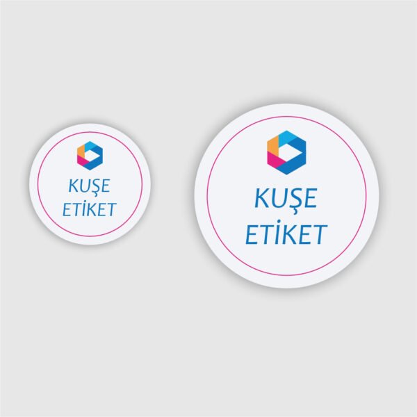 Kuşe Etiket - Daire Kesim